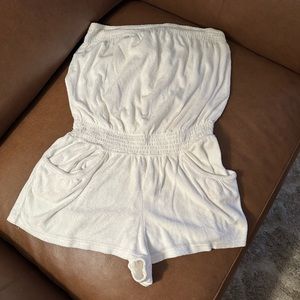 White bathing suit coverup